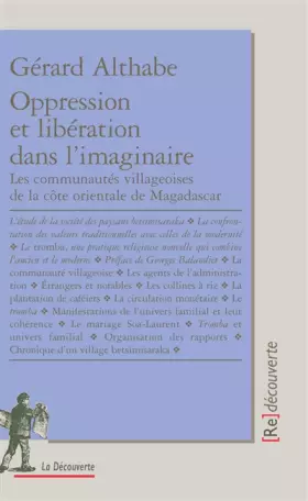Couverture du produit · Oppression et libération dans l'imaginaire