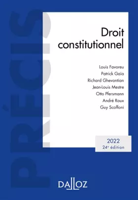 Couverture du produit · Droit constitutionnel 2022. 24e éd.