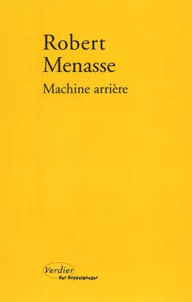Couverture du produit · Machine arrière
