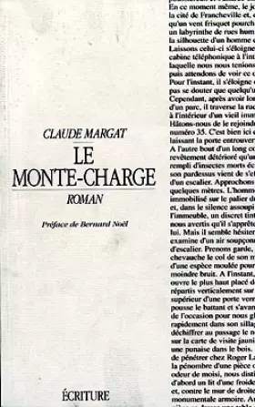 Couverture du produit · Le monte-charge