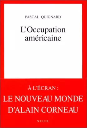 Couverture du produit · L'occupation américaine