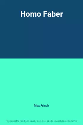 Couverture du produit · Homo Faber