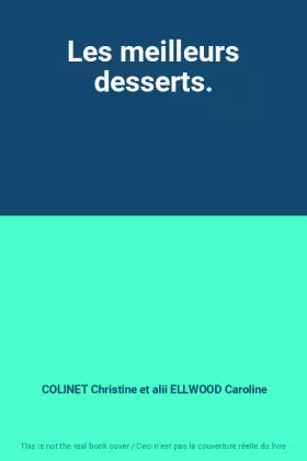 Couverture du produit · Les meilleurs desserts.