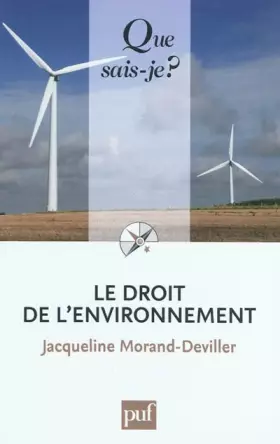 Couverture du produit · Le droit de l'environnement