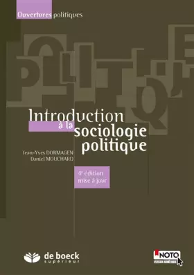 Couverture du produit · Introduction à la sociologie politique