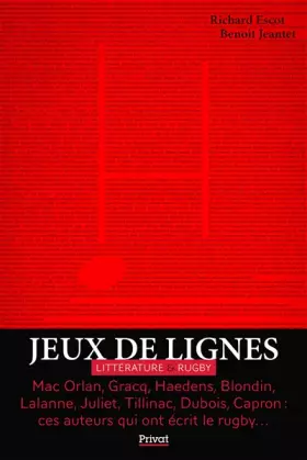 Couverture du produit · Jeux de lignes: Littérature & Rugby