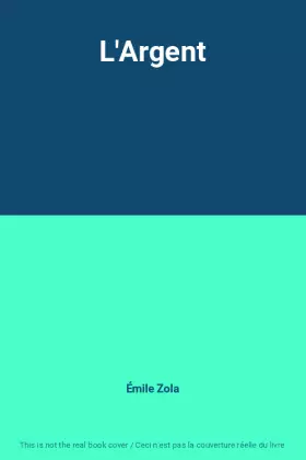 Couverture du produit · L'Argent