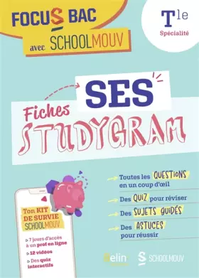 Couverture du produit · Focus Bac Fiches SES (Terminale Spécialité): Décroche ton bac avec SchoolMouv grâce aux studygram !