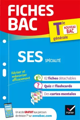 Couverture du produit · Fiches bac SES Tle (spécialité) - Bac 2023: nouveau programme de Terminale