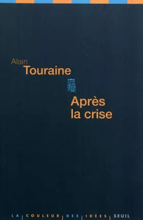 Couverture du produit · Après la crise