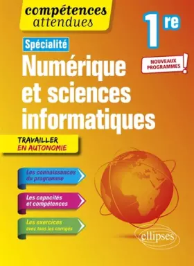 Couverture du produit · Spécialité Numérique et sciences informatiques - Première - Nouveaux programmes