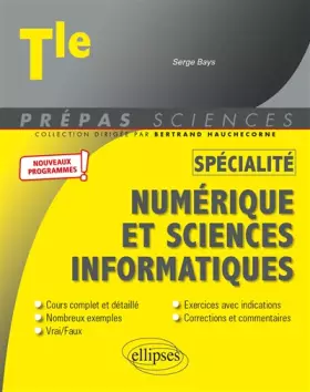 Couverture du produit · Spécialité numérique et sciences informatiques Tle