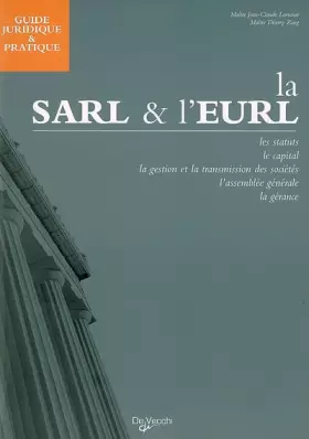 Couverture du produit · Guide juridique et pratique de la SARL et de l'EURL
