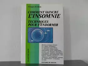 Couverture du produit · Comment vaincre l'insomnie: Techniques pour s'endormir