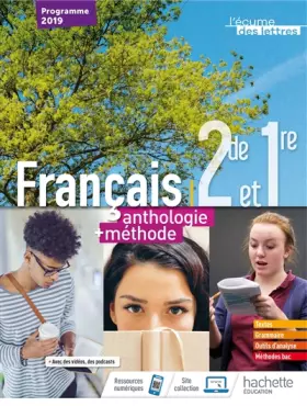 Couverture du produit · L'écume des lettres 2nde/1ère anthologie + méthodes - Livre élève - Ed. 2019