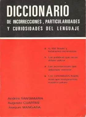 Couverture du produit · Diccionario de incorrecciones particularidades y curiosidades del lenguaje