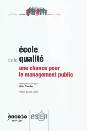 Couverture du produit · L'école de la qualité : Une chance pour le management public