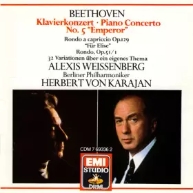 Couverture du produit · Klavierkonzert  Piano Concerto No. 5 "Emperor" / Rondo A Capriccio Op.129 / "Für Elise" / Rondo, Op. 51/1 / 32 Variationen Über