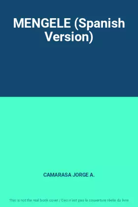 Couverture du produit · MENGELE (Spanish Version)