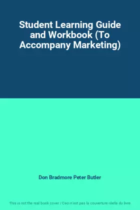 Couverture du produit · Student Learning Guide and Workbook (To Accompany Marketing)