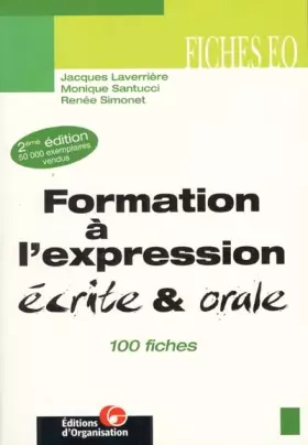 Couverture du produit · Formation à l'expression écrite et orale