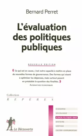 Couverture du produit · EVALUATION POLITIQUES PUBLIQUE