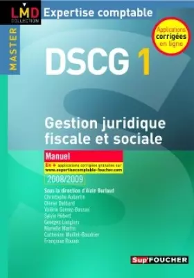 Couverture du produit · Gestion juridique, fiscale et sociale, DSCG 1