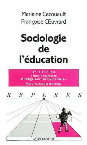 Couverture du produit · Sociologie de l'éducation