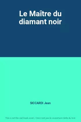 Couverture du produit · Le Maître du diamant noir