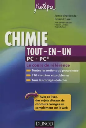 Couverture du produit · Chimie tout-en-un PC-PC* - Le cours de référence