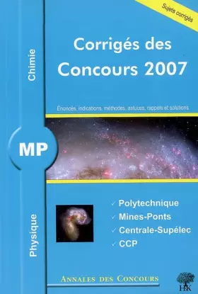 Couverture du produit · Physique et chimie MP