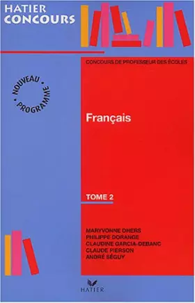 Couverture du produit · Préparation à l'épreuve de français du concours de professeur des écoles, tome 2