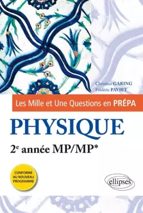 Couverture du produit · Les 1001 Questions en Prépa Physique 2e Année MP/MP* Programme 2014