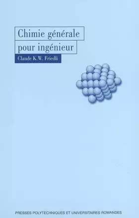 Couverture du produit · Chimie générale pour ingénieur