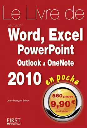 Couverture du produit · Le livre de Word, Excel, PowerPoint, Oulook, OneNote 2010 En poche