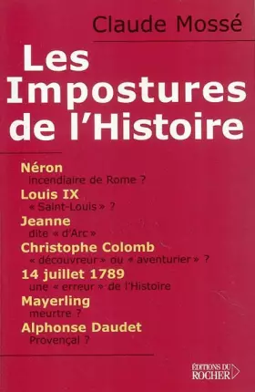 Couverture du produit · Les Impostures de l'histoire