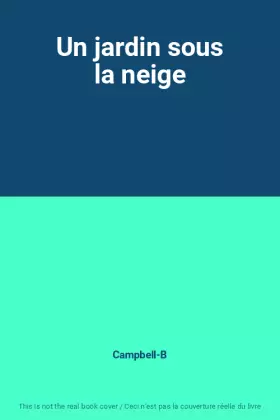Couverture du produit · Un jardin sous la neige