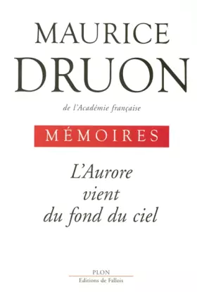 Couverture du produit · L'Aurore vient du fond du ciel
