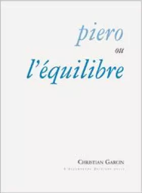 Couverture du produit · Piero ou l'équilibre