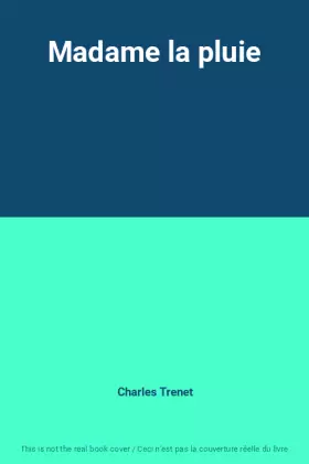 Couverture du produit · Madame la pluie