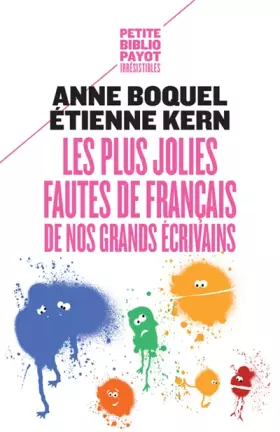 Couverture du produit · Les plus jolies fautes de français de nos grands écrivains