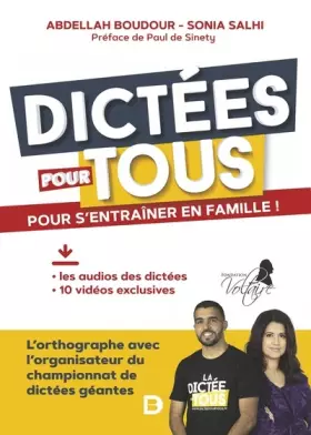 Couverture du produit · Dictées pour tous: Pour s'entraîner en famille!