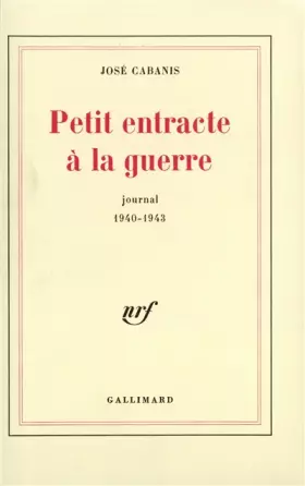 Couverture du produit · Petit Entracte à la guerre
