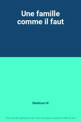Couverture du produit · Une famille comme il faut