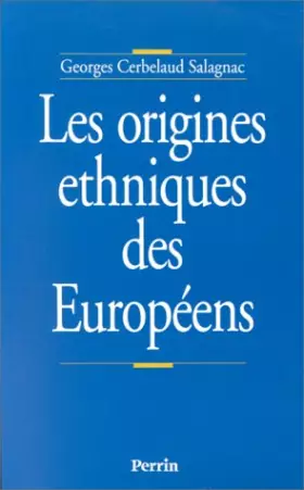 Couverture du produit · Les origines ethniques des Européens