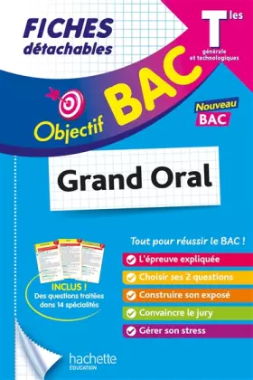 Couverture du produit · Objectif BAC Fiches - Le grand oral du bac Tle
