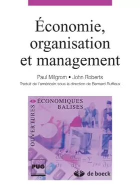 Couverture du produit · Economie, organisation et management