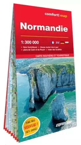 Couverture du produit · Normandie 1/300.000 (carte grand format laminée)