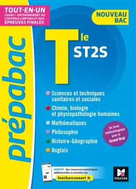 Couverture du produit · PREPABAC - Toute la terminale ST2S - Bac 2023 - Contrôle continu et épreuves finales - Révision