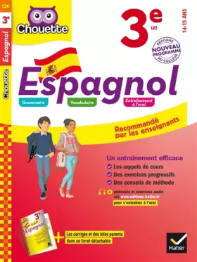 Couverture du produit · Espagnol 3e - LV2 (niveau A2): cahier d'entraînement et de révision